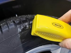 yellow tire dressing applicator 