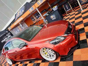 car show stand adbl lexus 